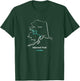 Iditarod National Historic Trail Route Map T-Shirt - T-Shirt | Forest