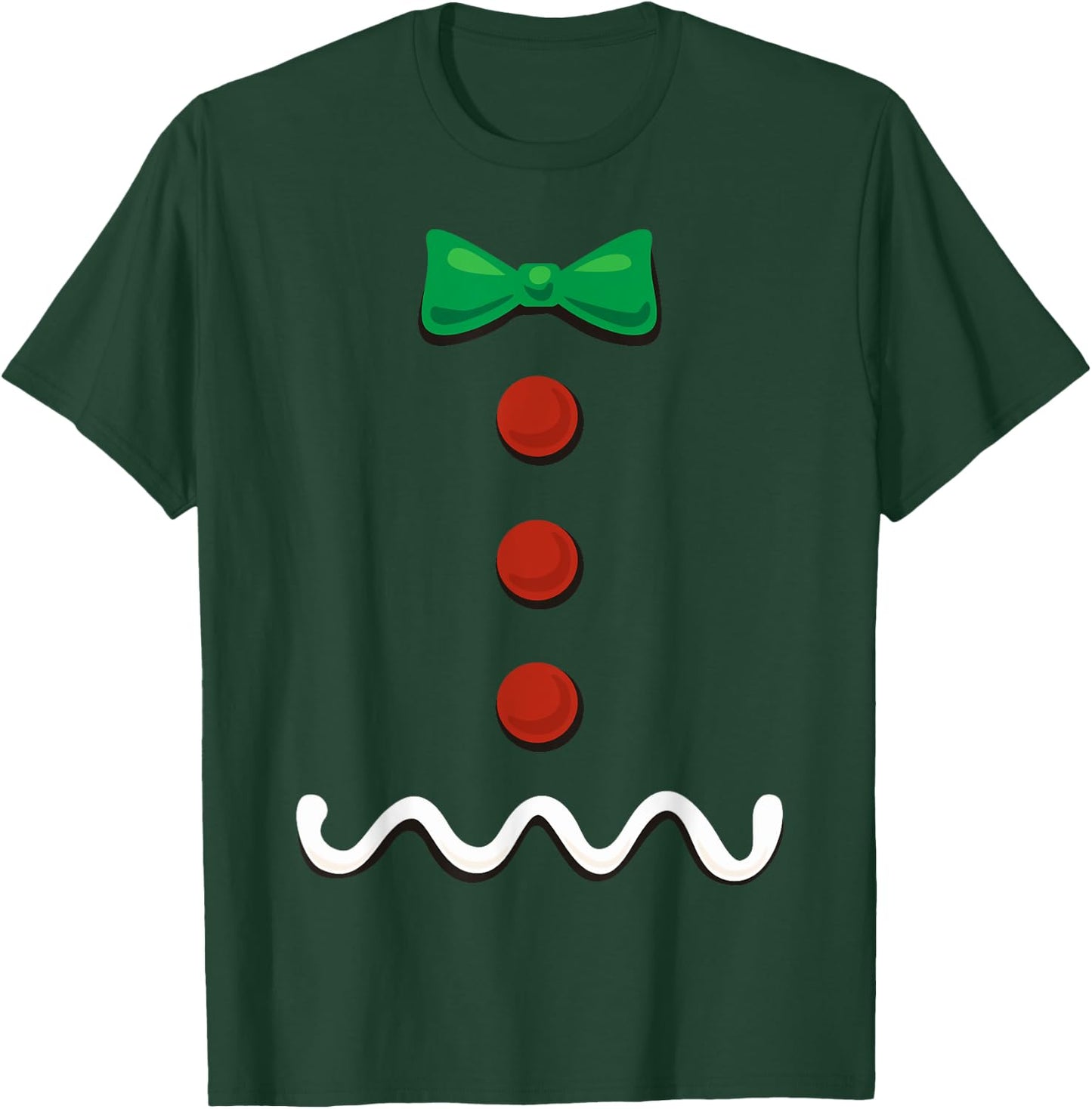 Gingerbread Man Christmas Costume T-Shirt - T-Shirt | Forest