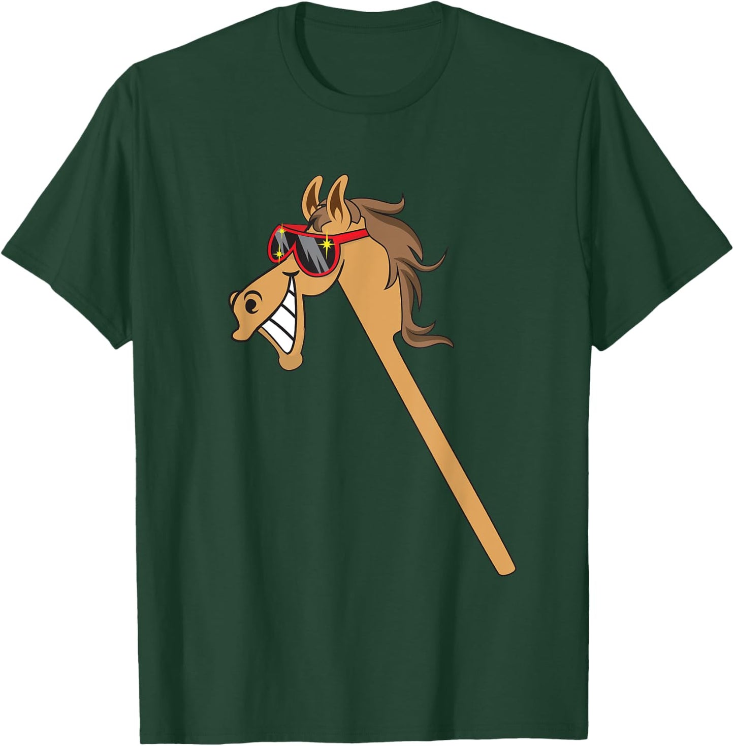 Hobby Horse Horsing Sport for Girls T-Shirt - T-Shirt | Forest