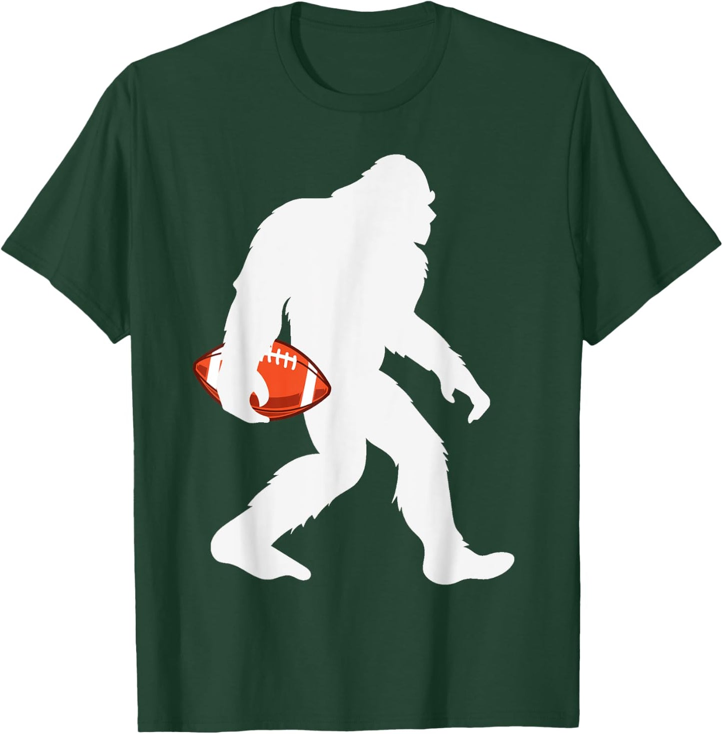 Sasquatchful Girls' -Kids Football-Themed Bigfoot - Black, Small, Short Sleeve T-Shirt - T-Shirt | Forest