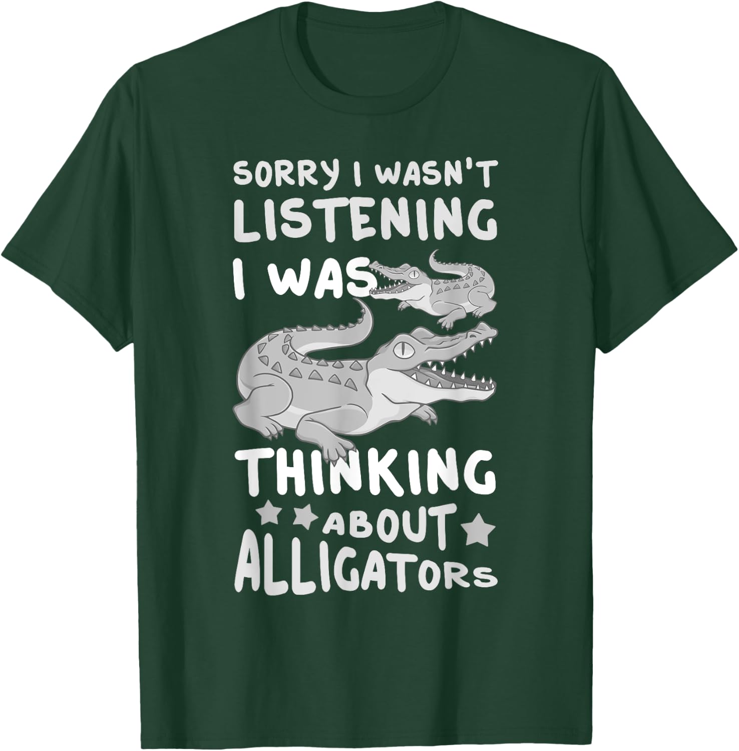 Alligator Animals Funny Florida Green Crocodiles Wild T-Shirt - T-Shirt | Forest