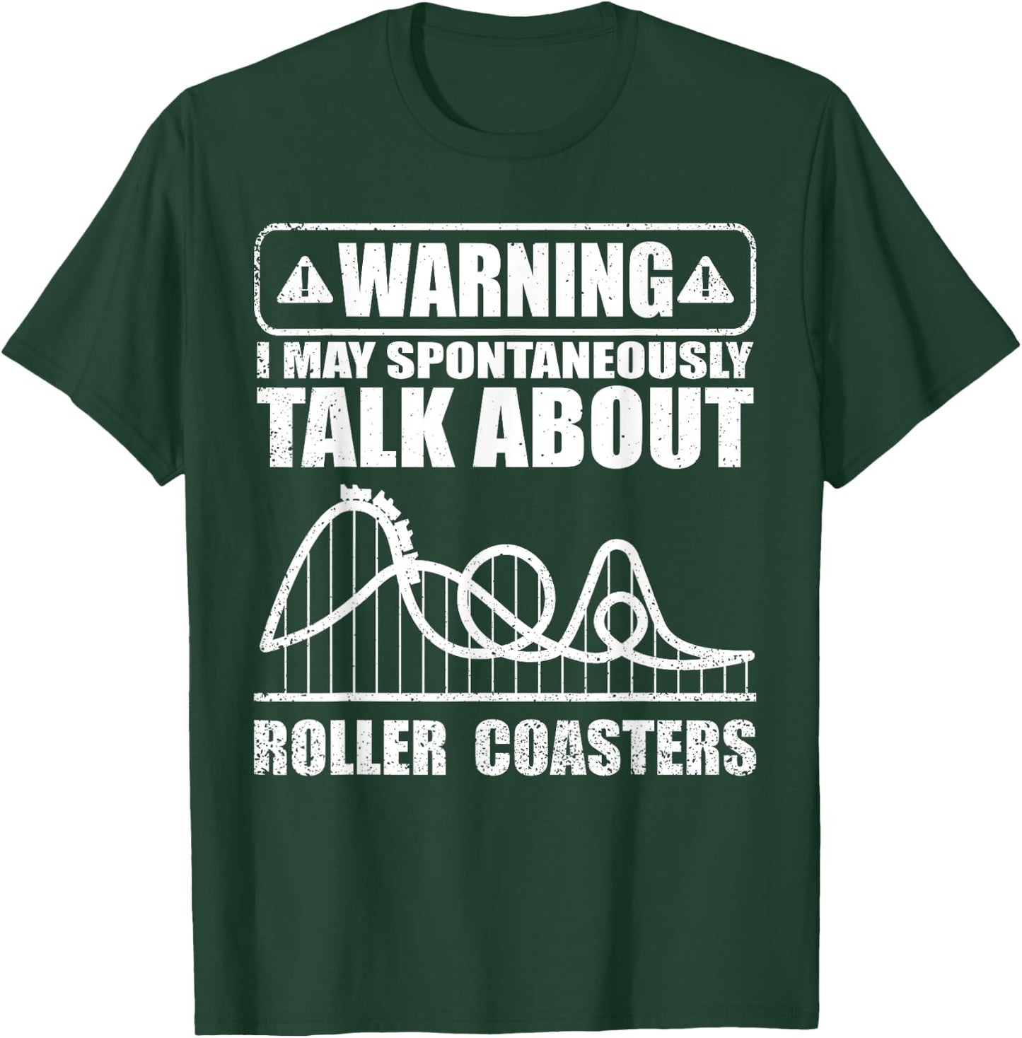 Cute Roller Coaster Women Ride Rollercoaster Lovers T-Shirt - T-Shirt | Forest