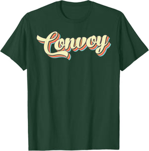 Convoy Retro Art Baseball Font Vintage T-Shirt - T-Shirt | Forest