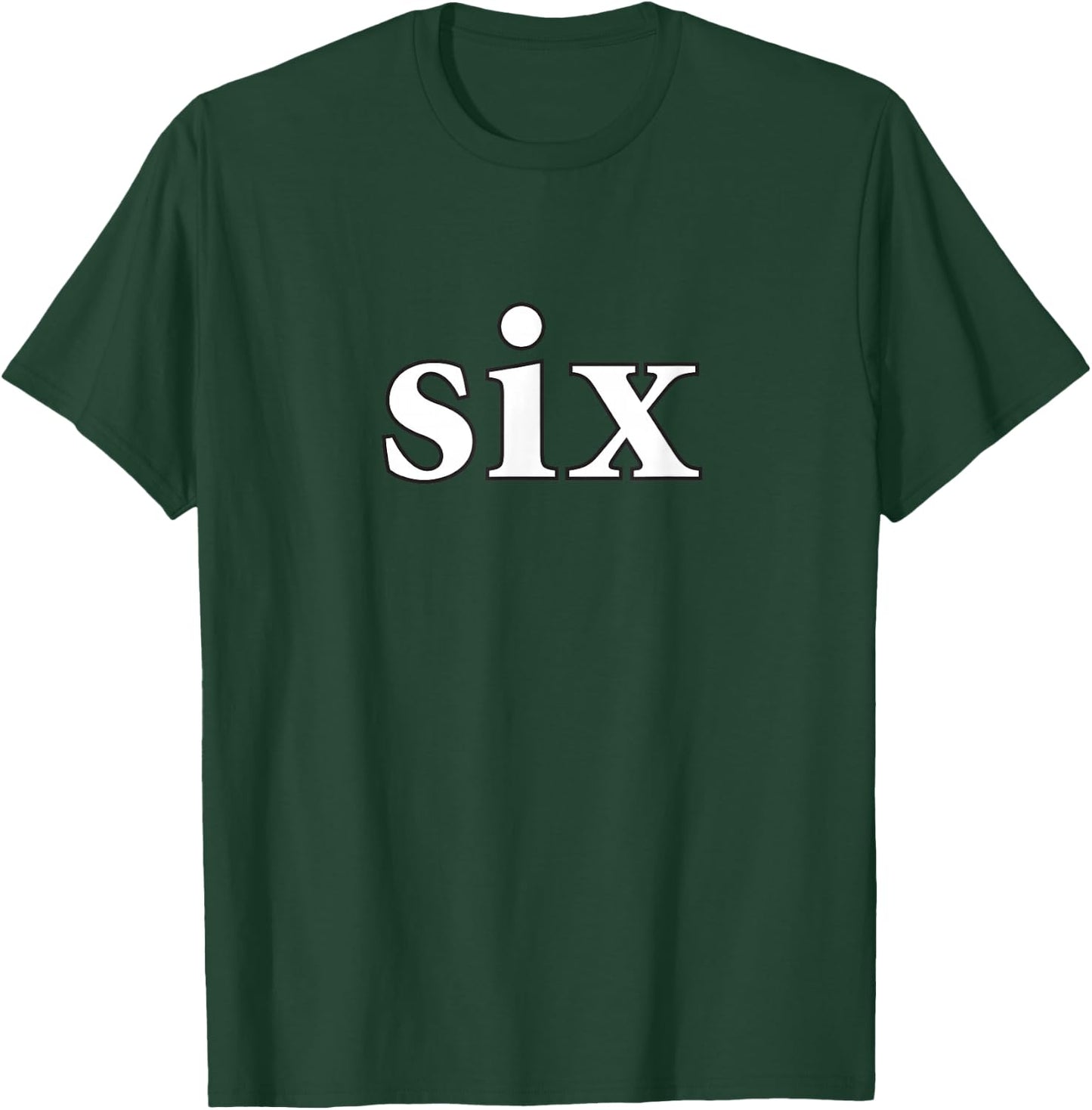 Number 6 Six Spelled Out T-Shirt - T-Shirt | Forest