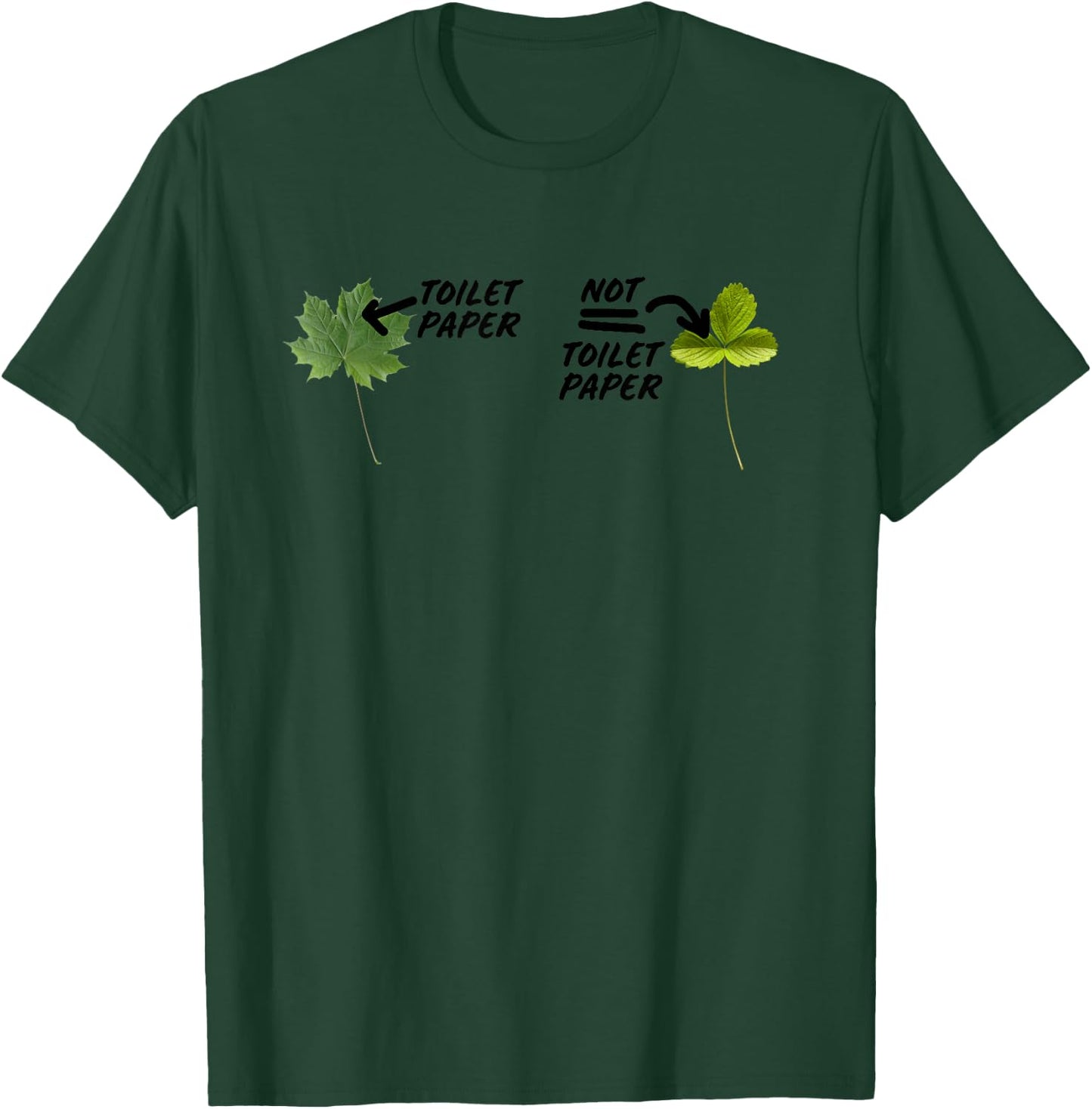 Not Toilet Paper Poison Ivy Funny Camping Guide Joke T-Shirt - T-Shirt | Forest