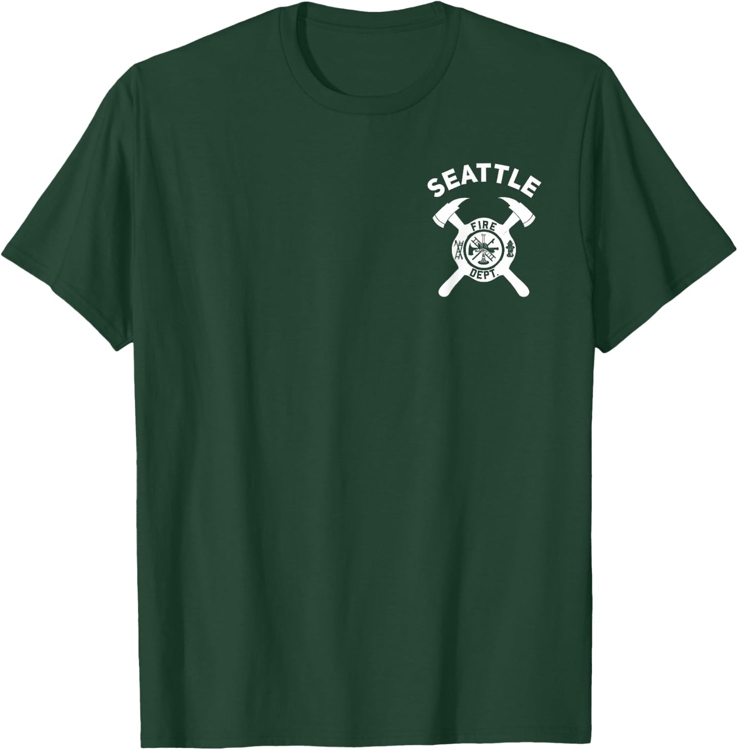 City Of Seattle Fire Department Washington Firefighter T-Shirt - T-Shirt | Forest