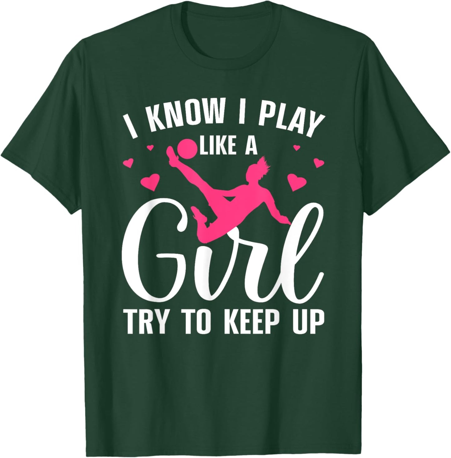 Cool Soccer Girls Soccer Player Football Training T-Shirt - T-Shirt | Forest
