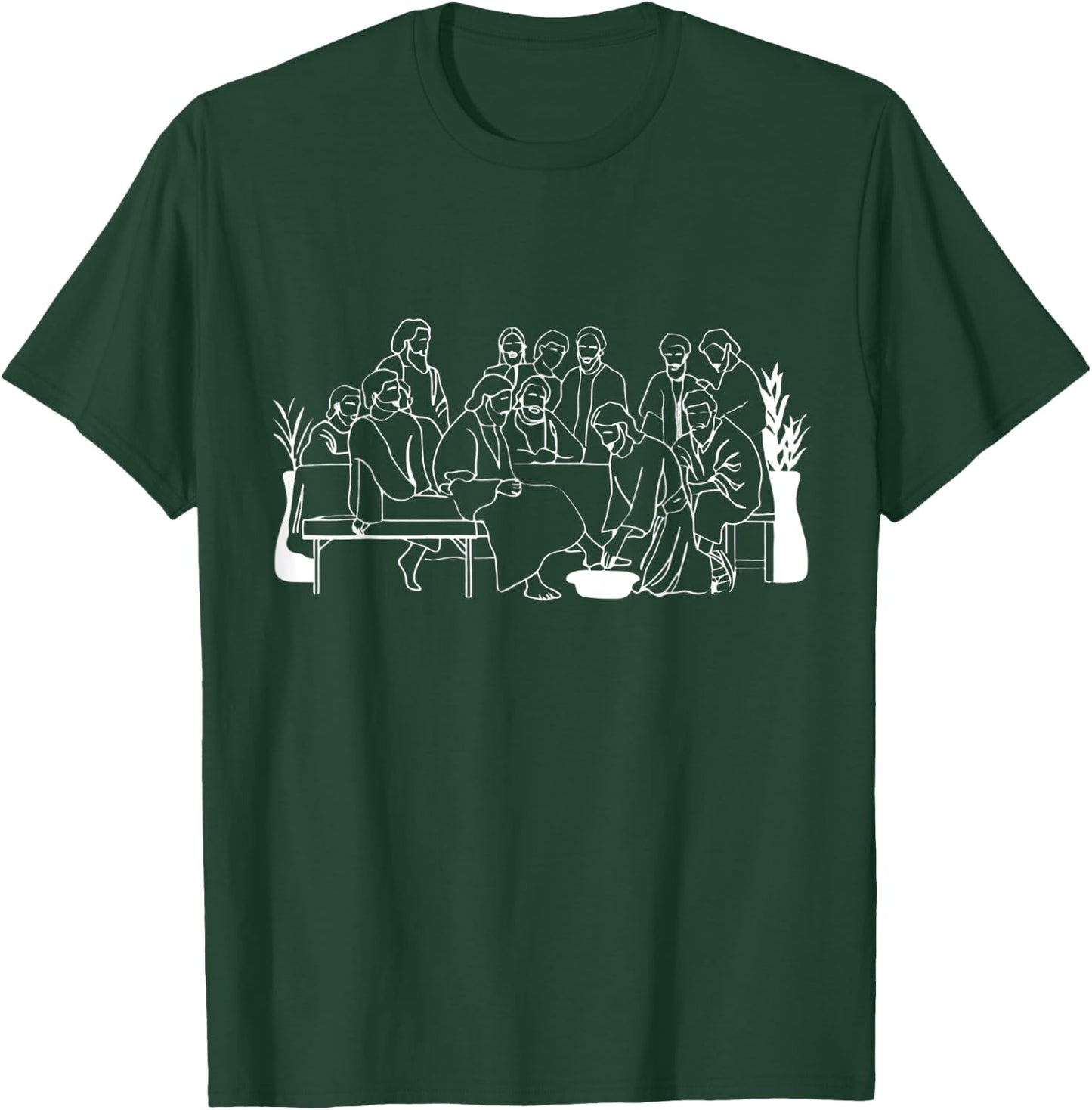 Jesus Christ washed the feet of his disciples T-Shirt - T-Shirt | Forest