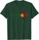 Portugal Heartbeat EKG Pulse Portugal Heart Portuguese Pride T-Shirt - T-Shirt | Forest