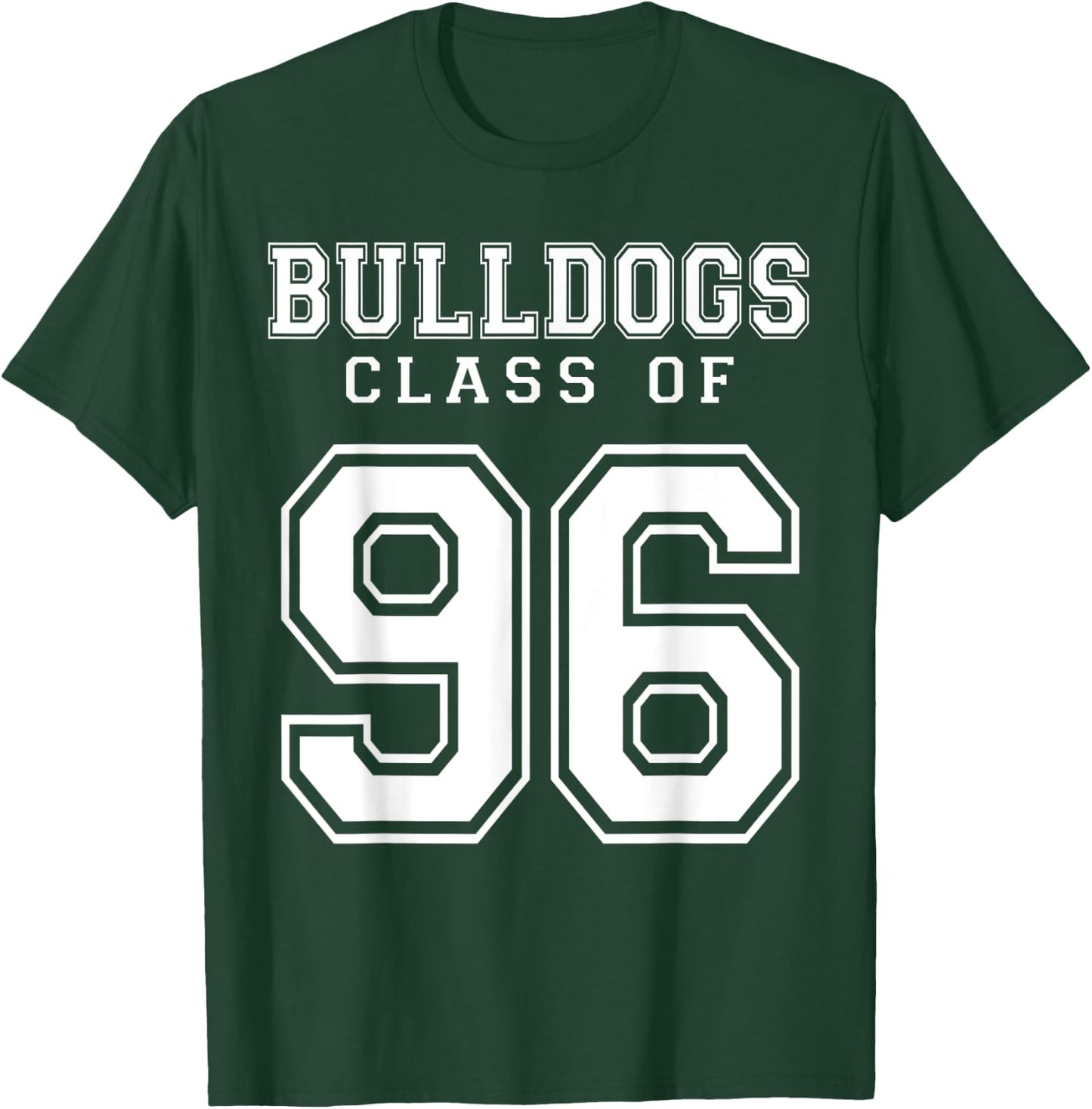 Class Of 1996 Bulldogs Custom Graduation Senior Personalized T-Shirt - T-Shirt | Forest