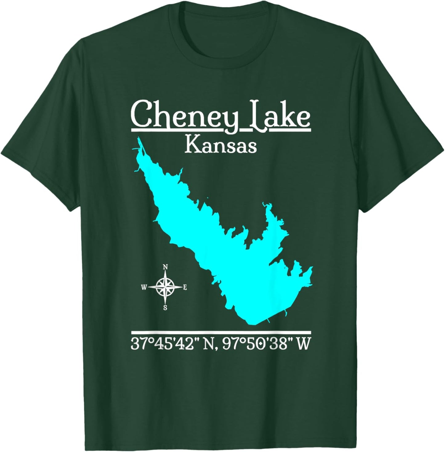Cheney Lake, Kansas T-Shirt - T-Shirt | Forest