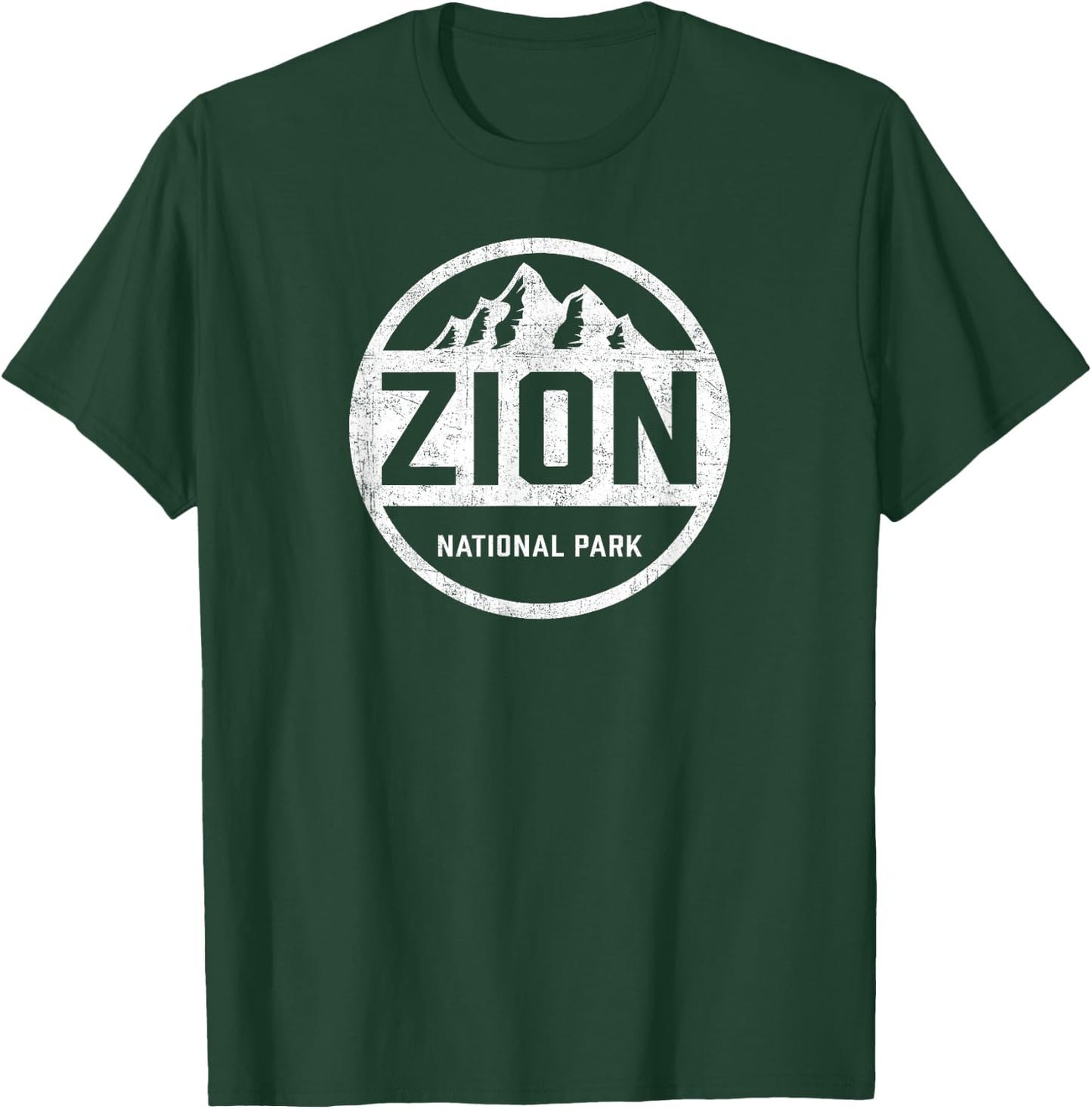 Retro Zion National Park Utah Mountain Women Men Kids Hiking T-Shirt - T-Shirt | Forest