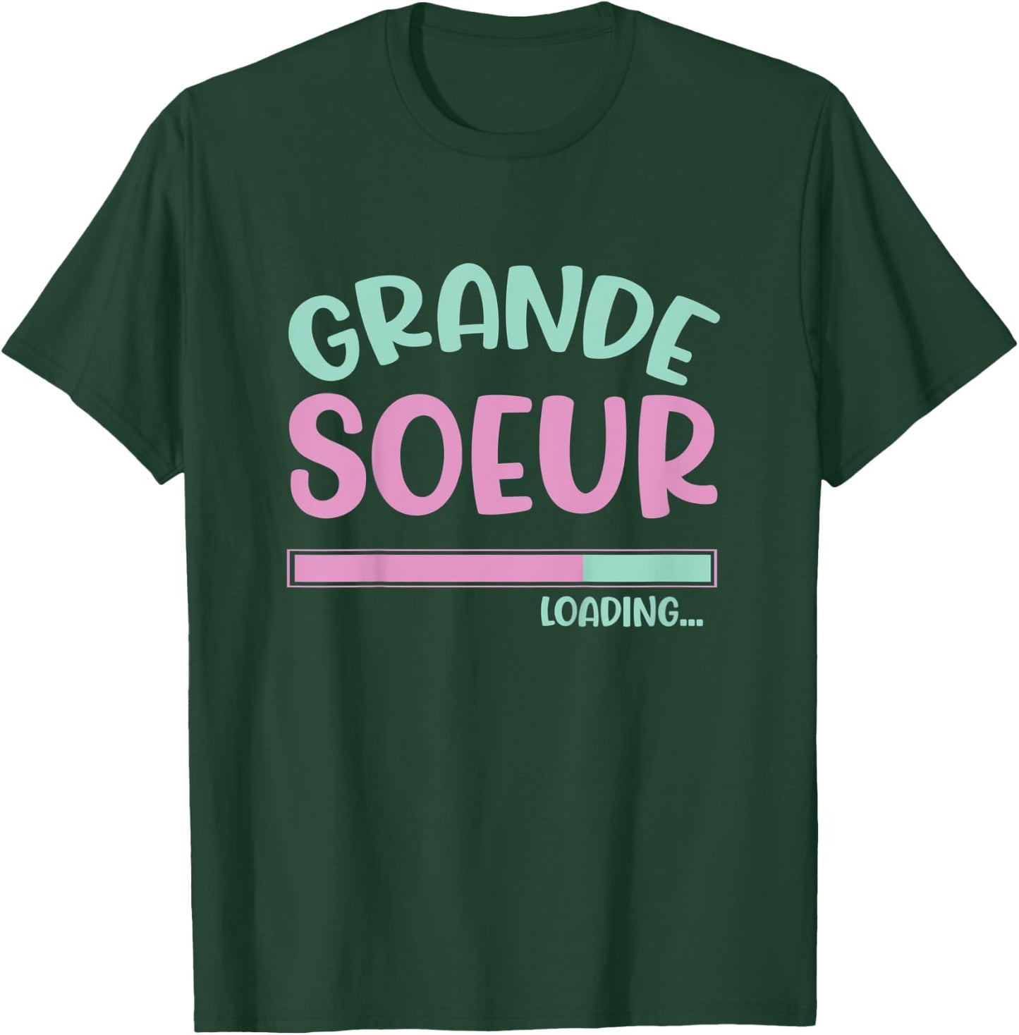 Kids Pregnancy Announcement for Girls Je Vais être une Grande Soeur T-Shirt - T-Shirt | Forest