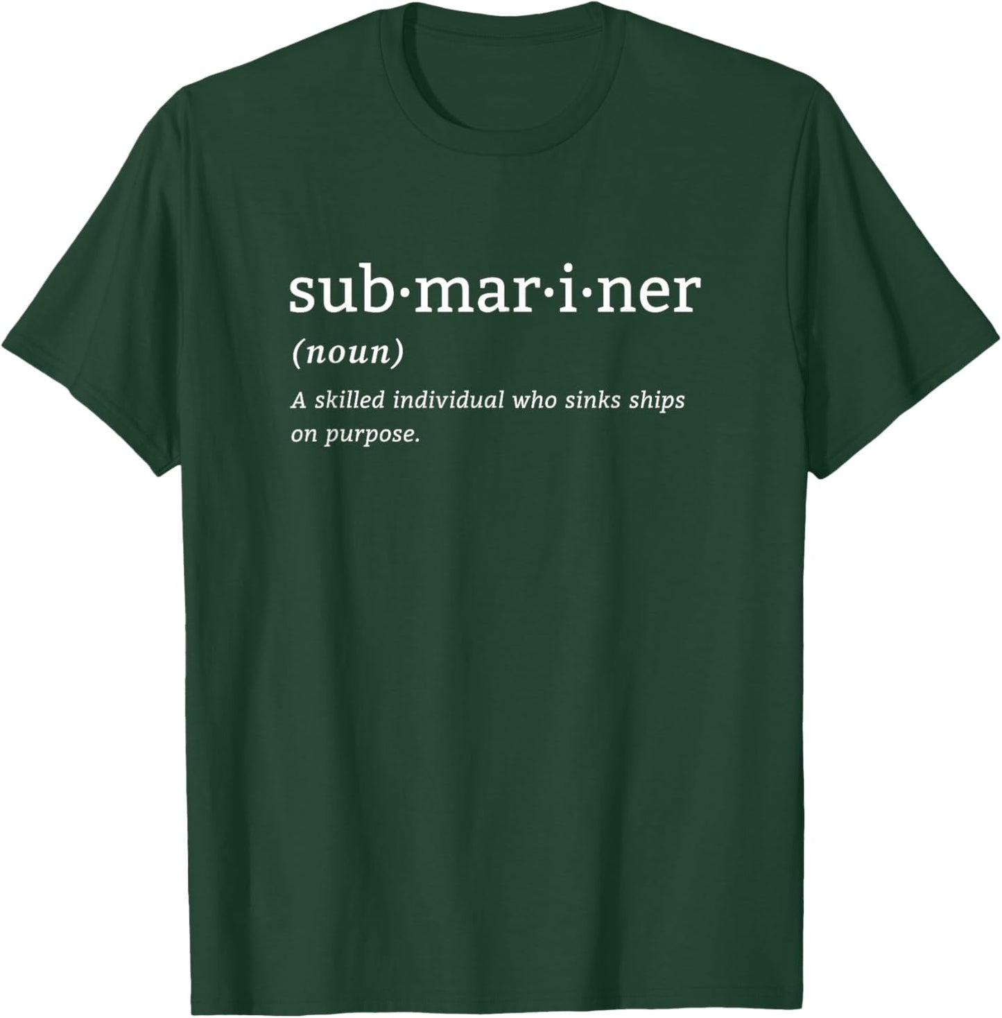 Pigboat Combat Open Sea Veteran Ocean Deep Sub , -Adults, Black, Small, Short Sleeve, Modern Nautical, Submarine-themed Design T-Shirt - T-Shirt | Forest