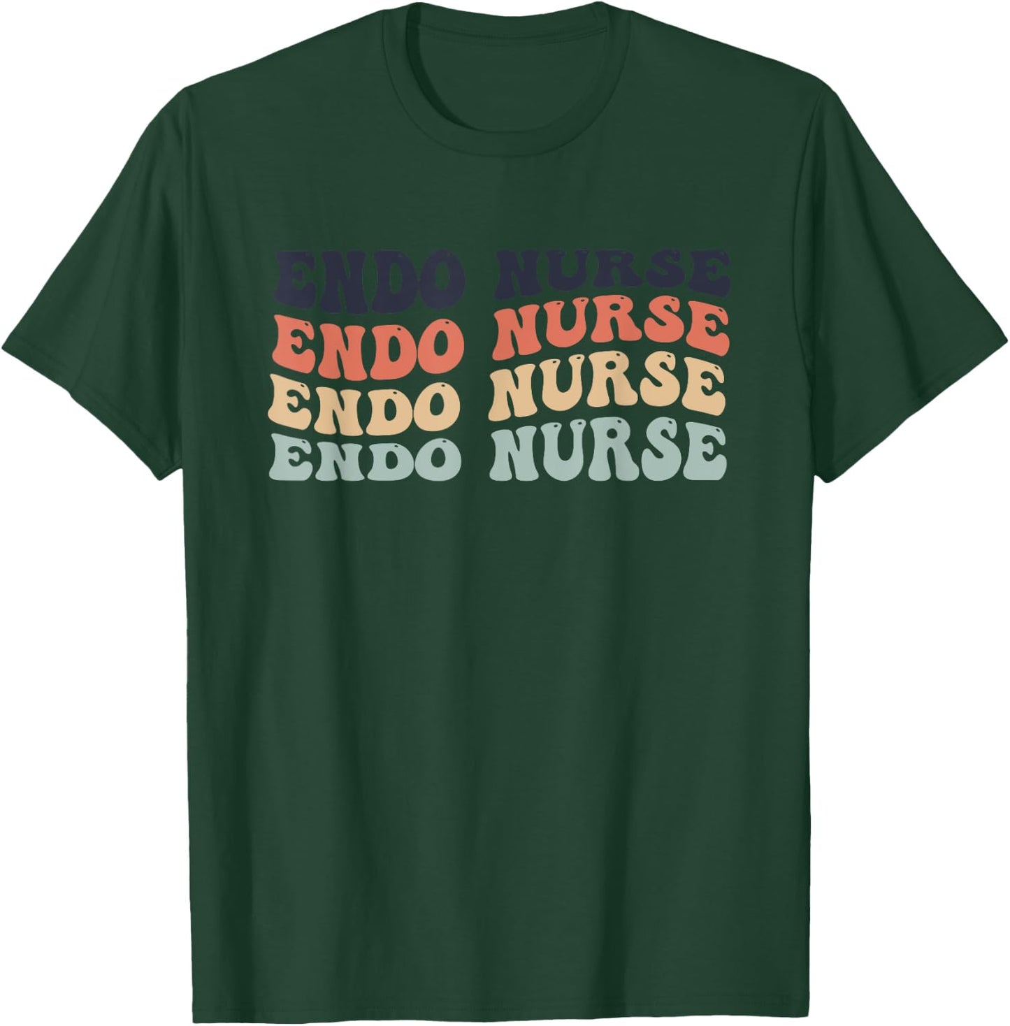 Nurse Endoscopy Endo Nurse Squad Colon Anatomy Nursing T-Shirt - T-Shirt | Forest