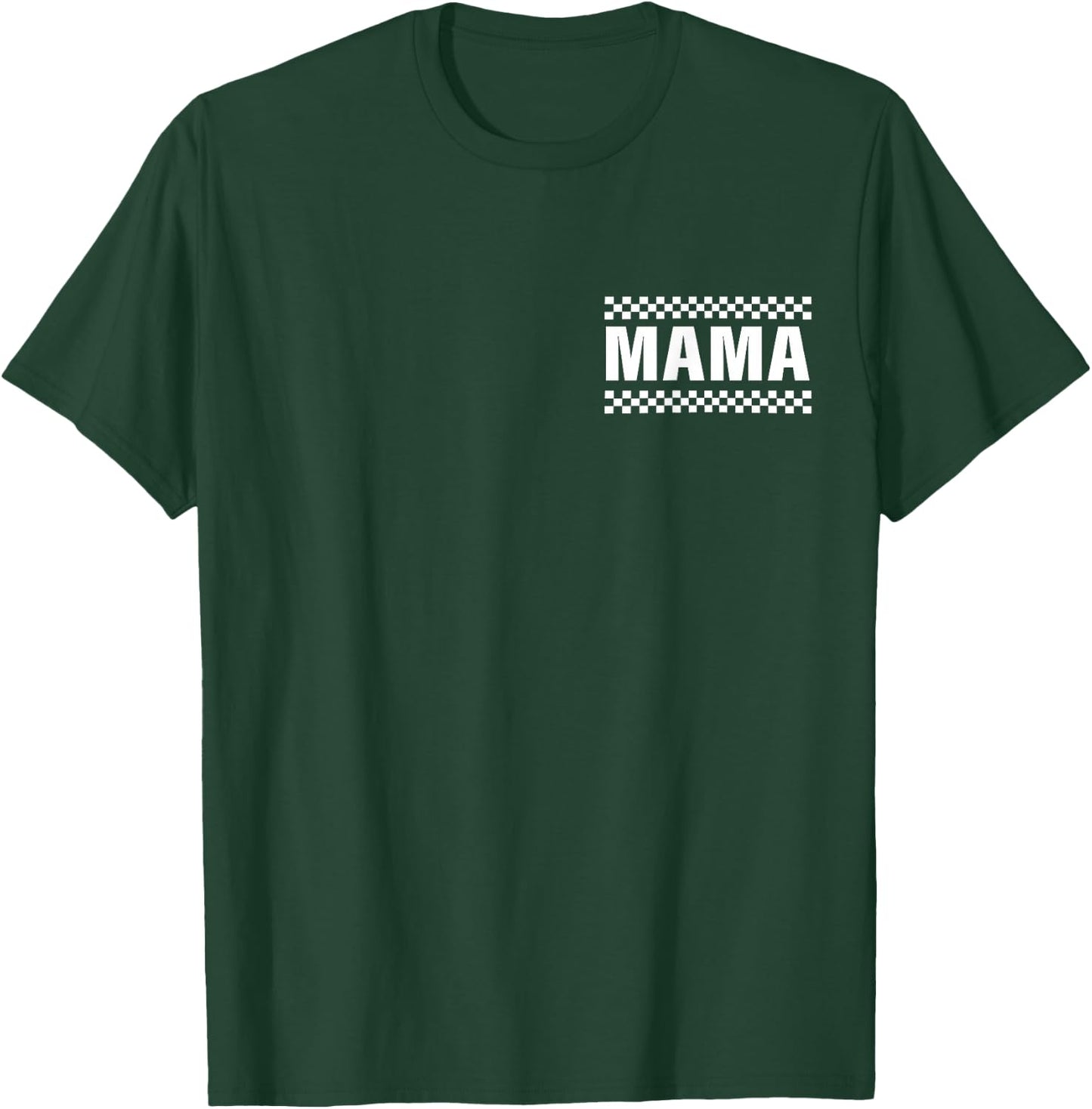 Racing Birthday Party Matching Family Race Car Pit Crew Mama T-Shirt - T-Shirt | Forest