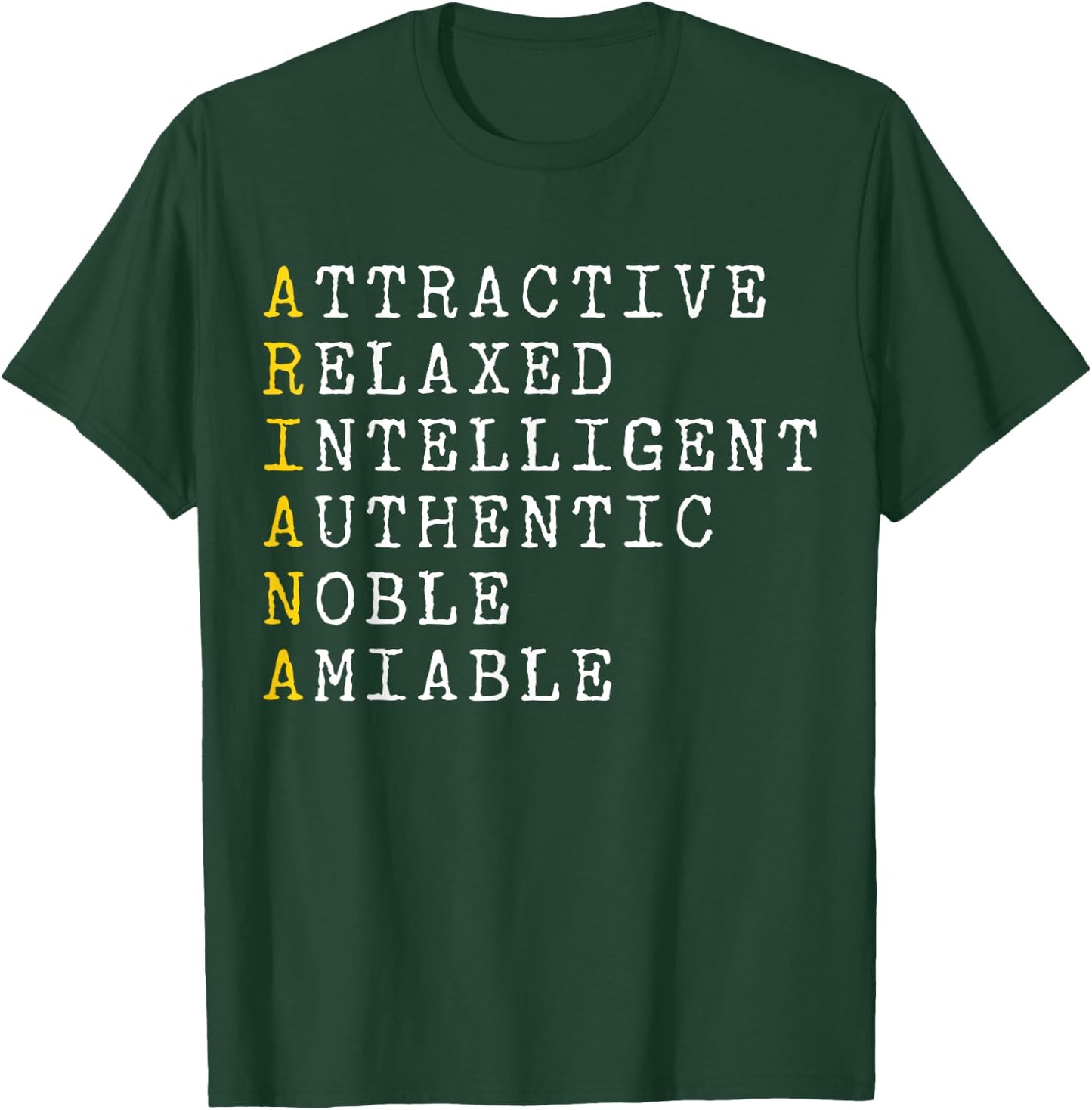Ariana Personalized, Ariana Name, Girl Woman Ariana T-Shirt - T-Shirt | Forest
