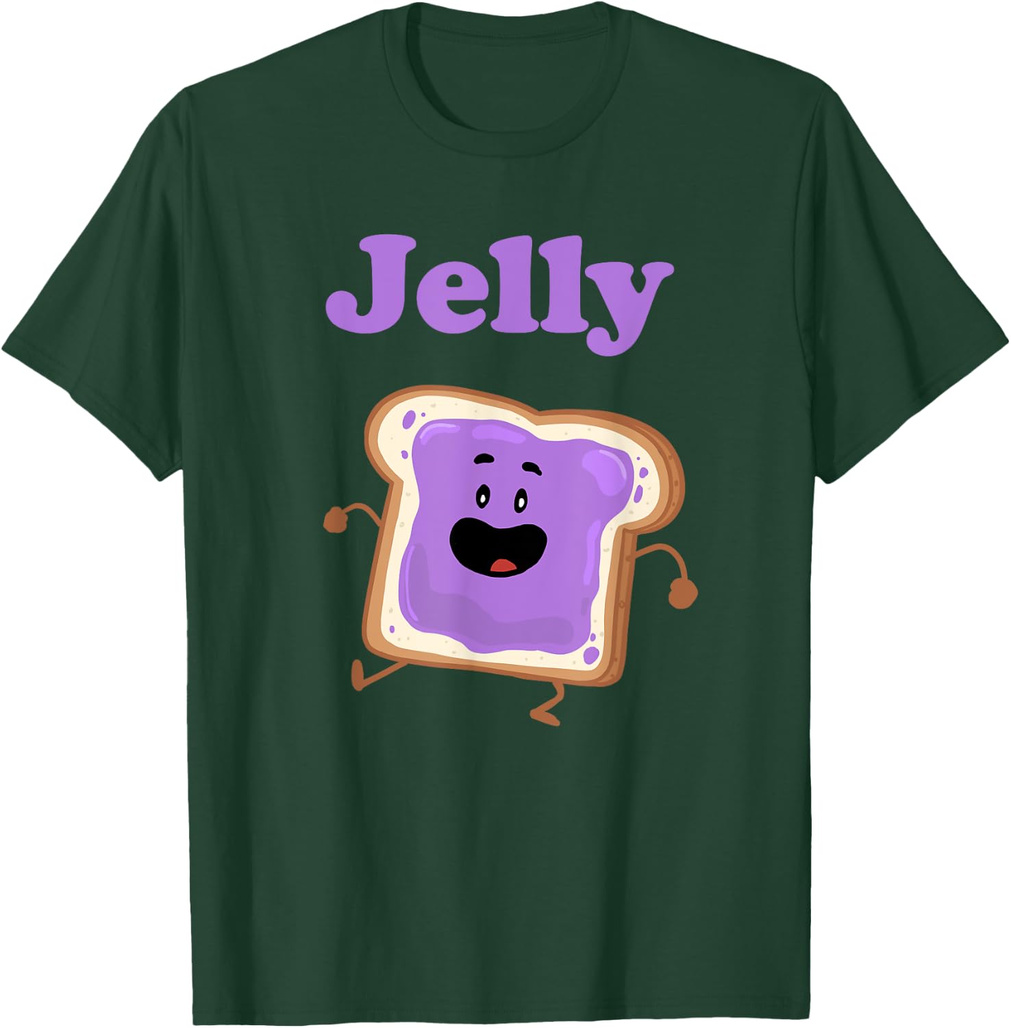 Miftees Besties Dancing Jelly Peanut Butter and Jelly - Women's Fun Dancing - Black, Small T-Shirt - T-Shirt | Forest