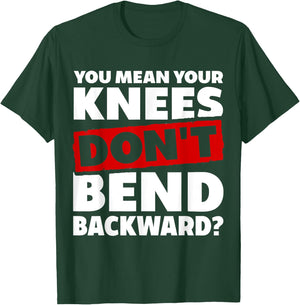 Knees Bend Backward. Hypermobile EDS. Ehlers-Danlos Syndrome T-Shirt - T-Shirt | Forest