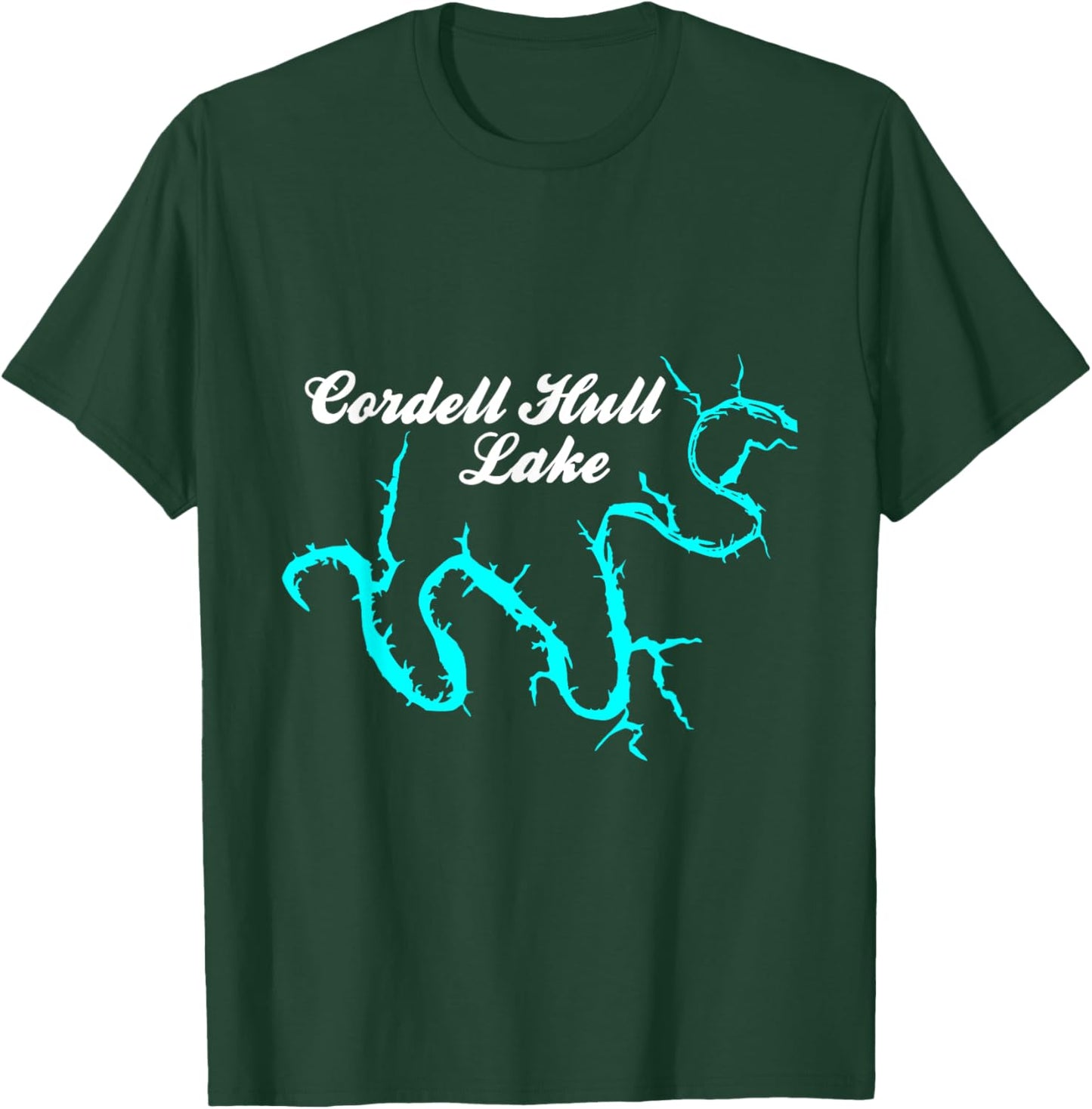Minimalist Cordell Hull Lake - Tennessee T-Shirt - T-Shirt | Forest
