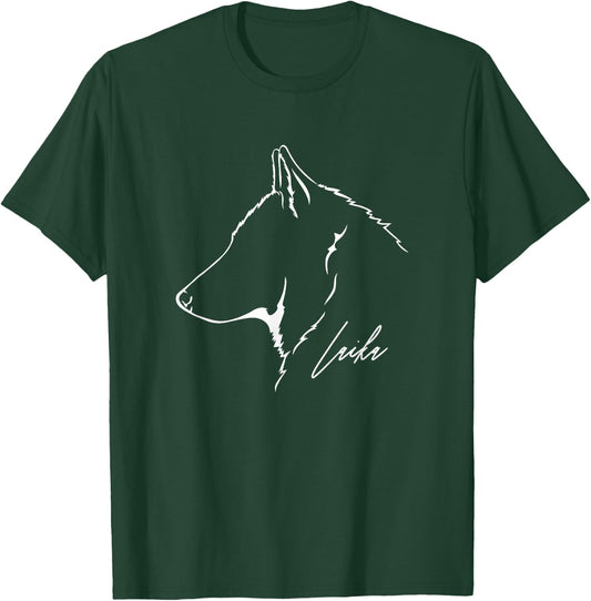 Proud Siberian Laika profile dog mom funny dog Women T-Shirt - T-Shirt | Forest
