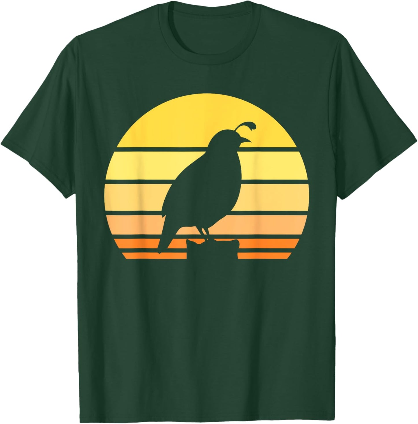 Cool Quail Art Men Women Bird Hunter Quail Upland Hunter T-Shirt - T-Shirt | Forest