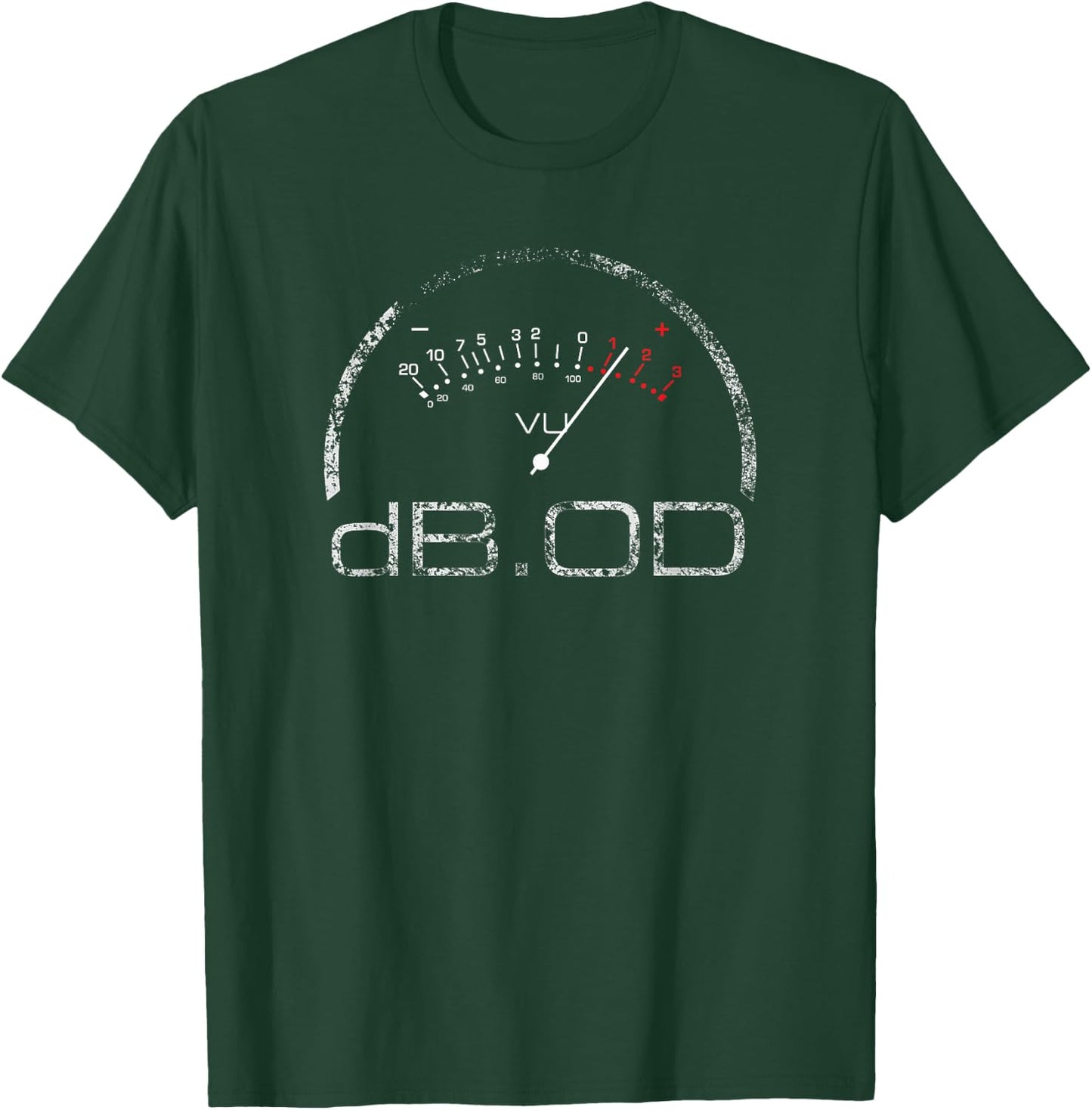 VU Meter Design Decibel, Sound Engineer, Musician, HI Fi T-Shirt - T-Shirt | Forest