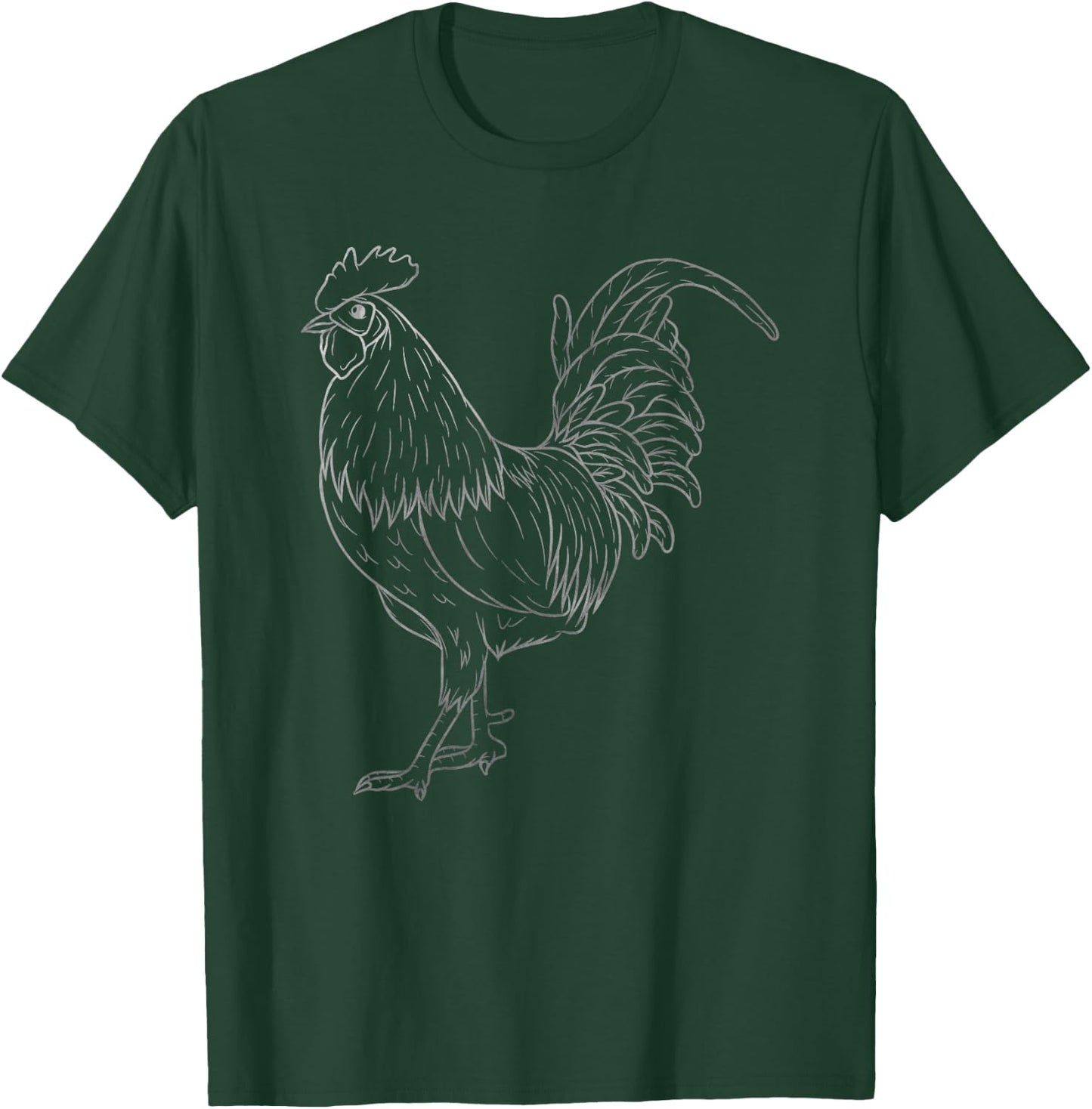Chicken Art Colorful Rooster Funny Fowl Lovers Outfit T-Shirt - T-Shirt | Forest