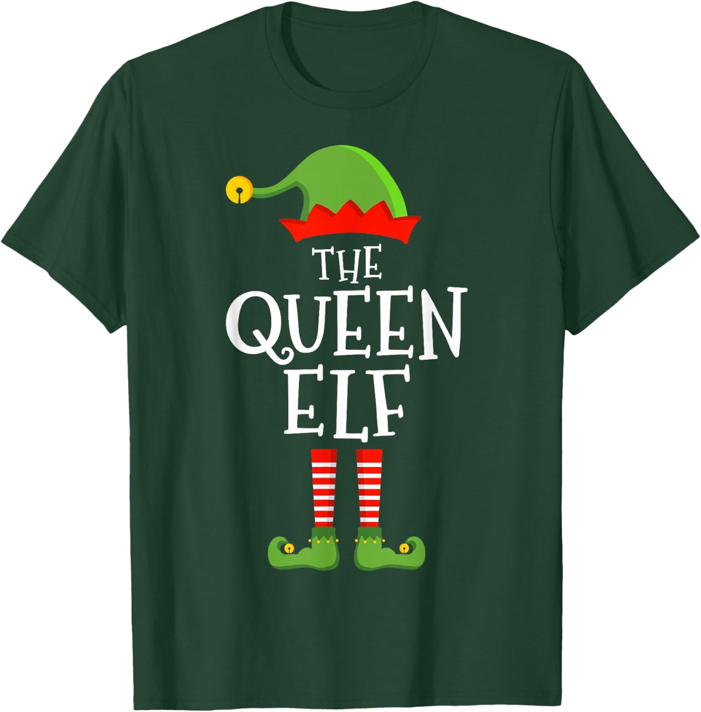 The queen elf funny christmas matching family pajama T-Shirt - T-Shirt | Forest
