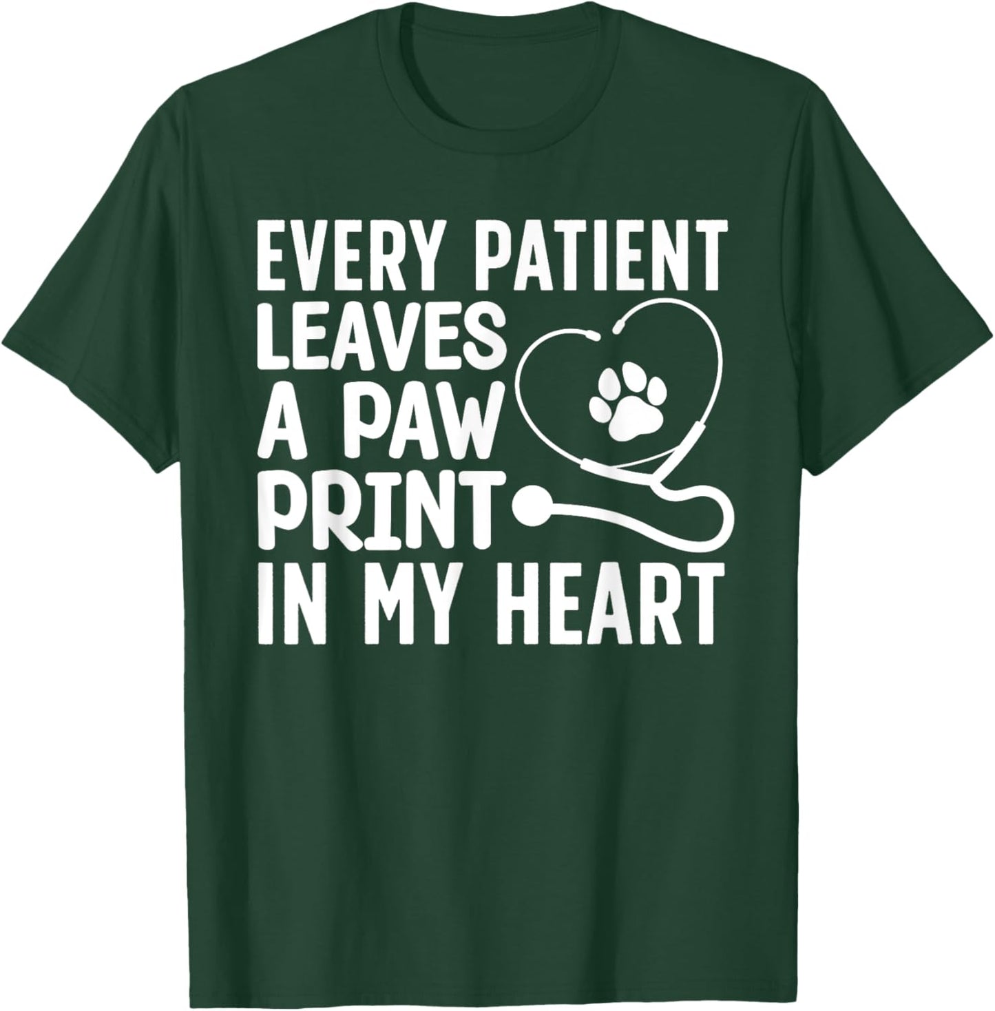 Funny Veterinarian Art Women Pet Veterinary Lovers T-Shirt - T-Shirt | Forest