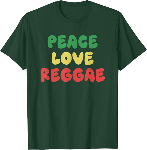 Peace Love Reggae Funny Jamaican Jamaica Rasta Reggae Music