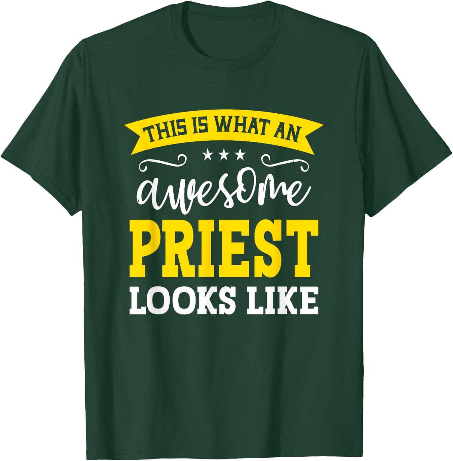 Funny Priest Gifts Priest Black X-Small T-Shirt - T-Shirt | Forest