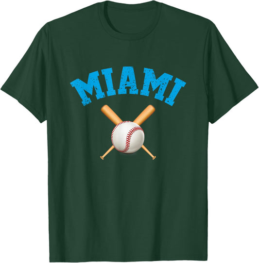 Miami Baseball T-Shirt - T-Shirt | Forest