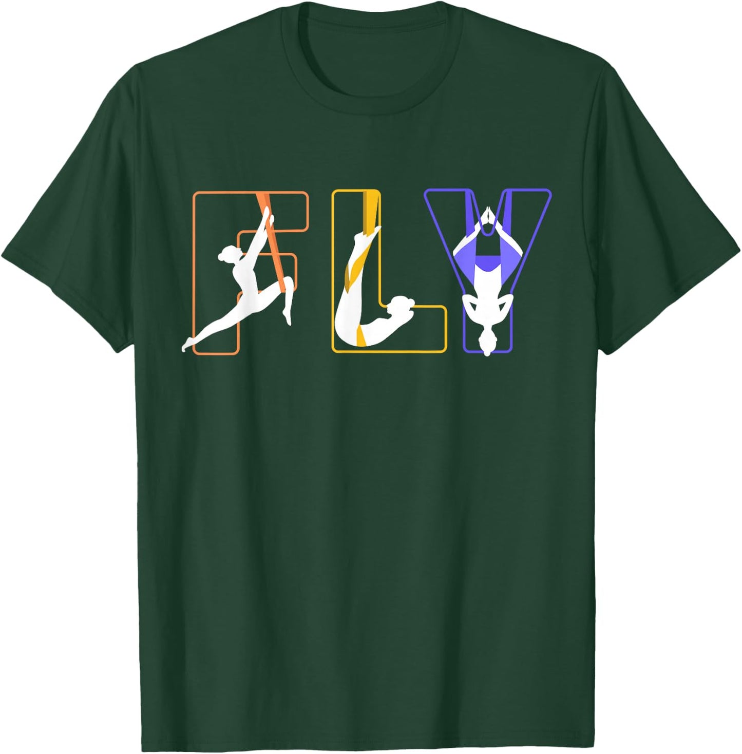 Fly Aerial Yoga, Hammock Silks, Aerial Arts, Love Aerialist T-Shirt - T-Shirt | Forest