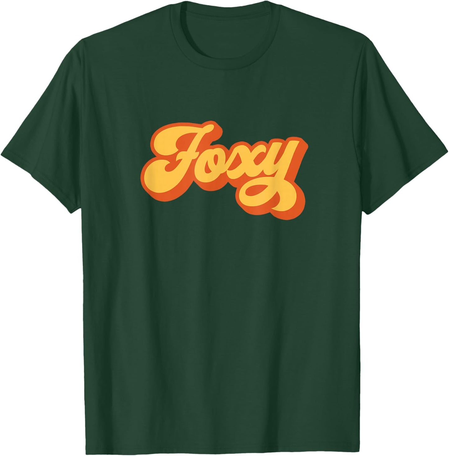 Foxy Red Orange Groovy Retro Vintage Funny T-Shirt - T-Shirt | Forest