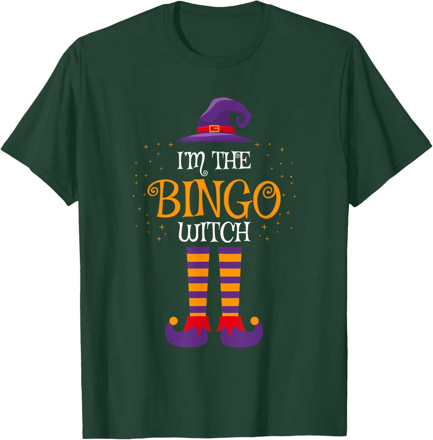 I’m The Bingo Witch Halloween Family Matching Group Costume T-Shirt - T-Shirt | Forest