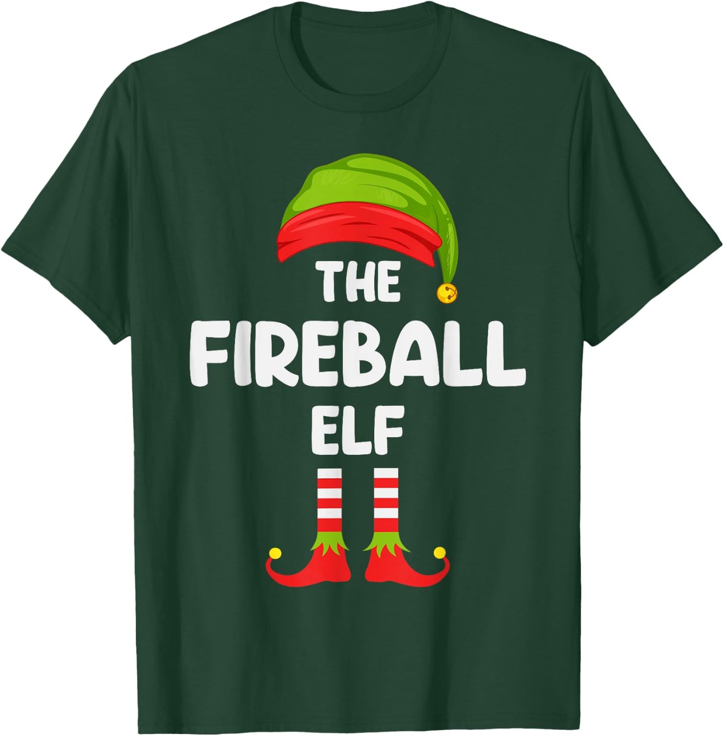 Fireball Elf Matching Family Christmas T-Shirt - T-Shirt | Forest