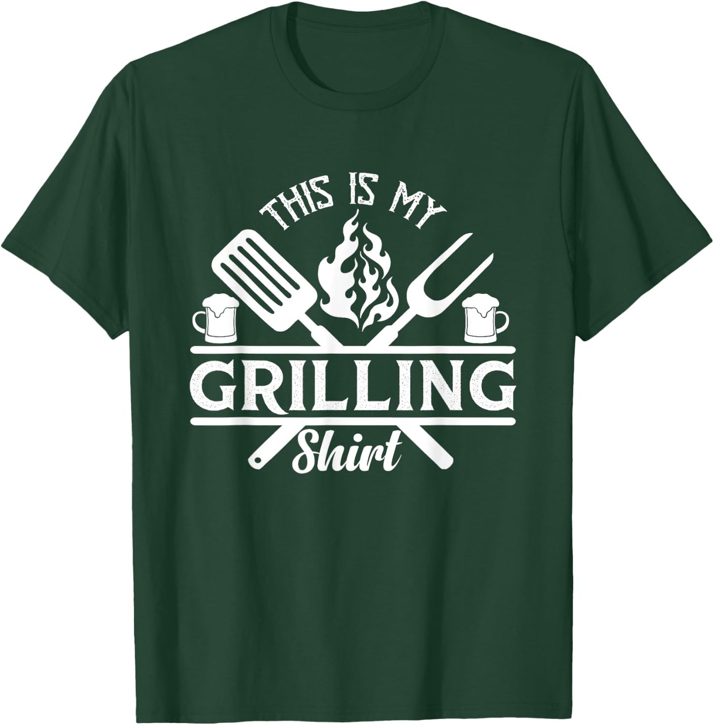 This Is My Grilling Barbecue Fathers Day Memorial Day T-Shirt - T-Shirt | Forest
