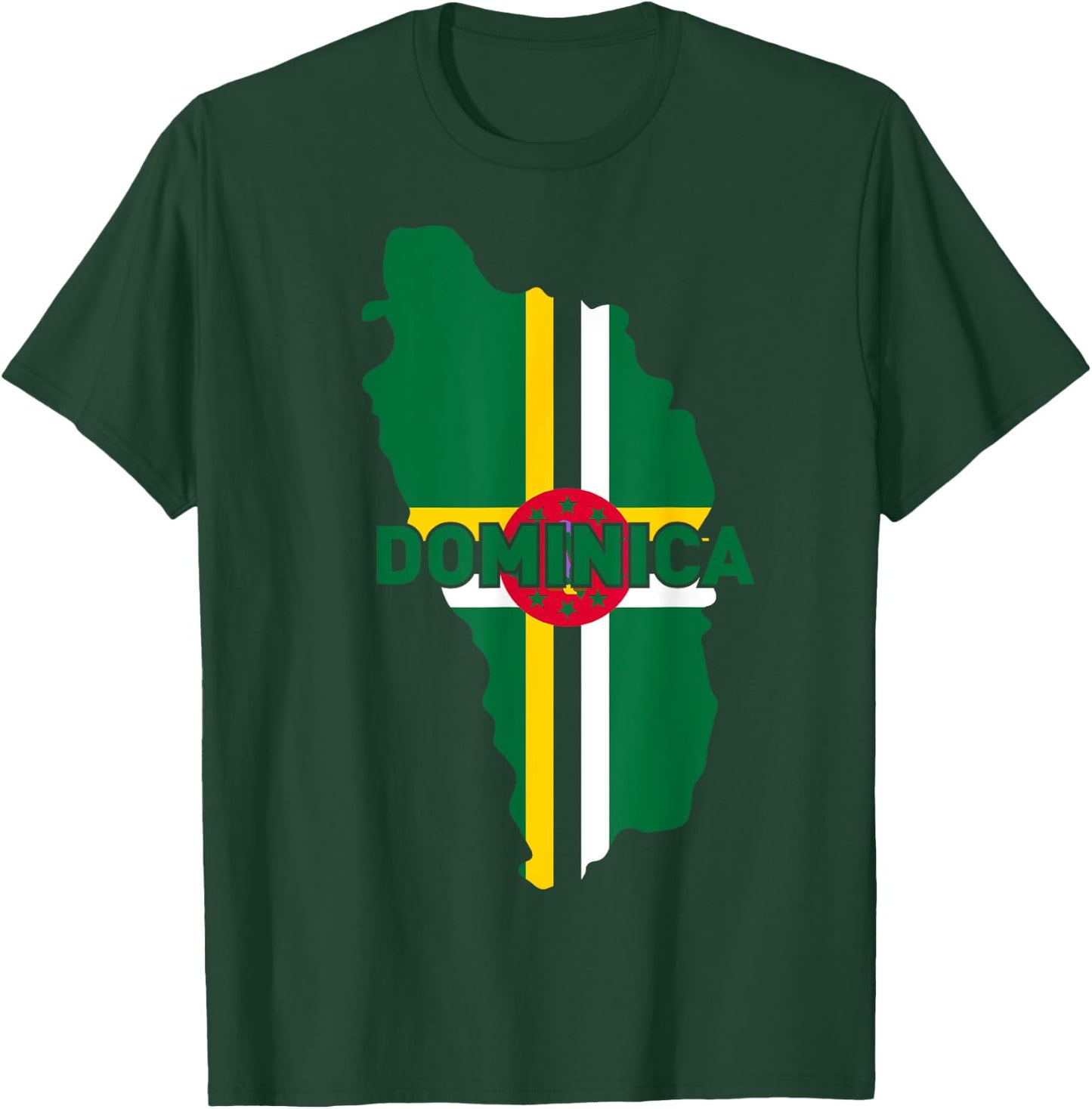 Proud Family and Patriotic Flag of Country Dominica T-Shirt - T-Shirt | Forest