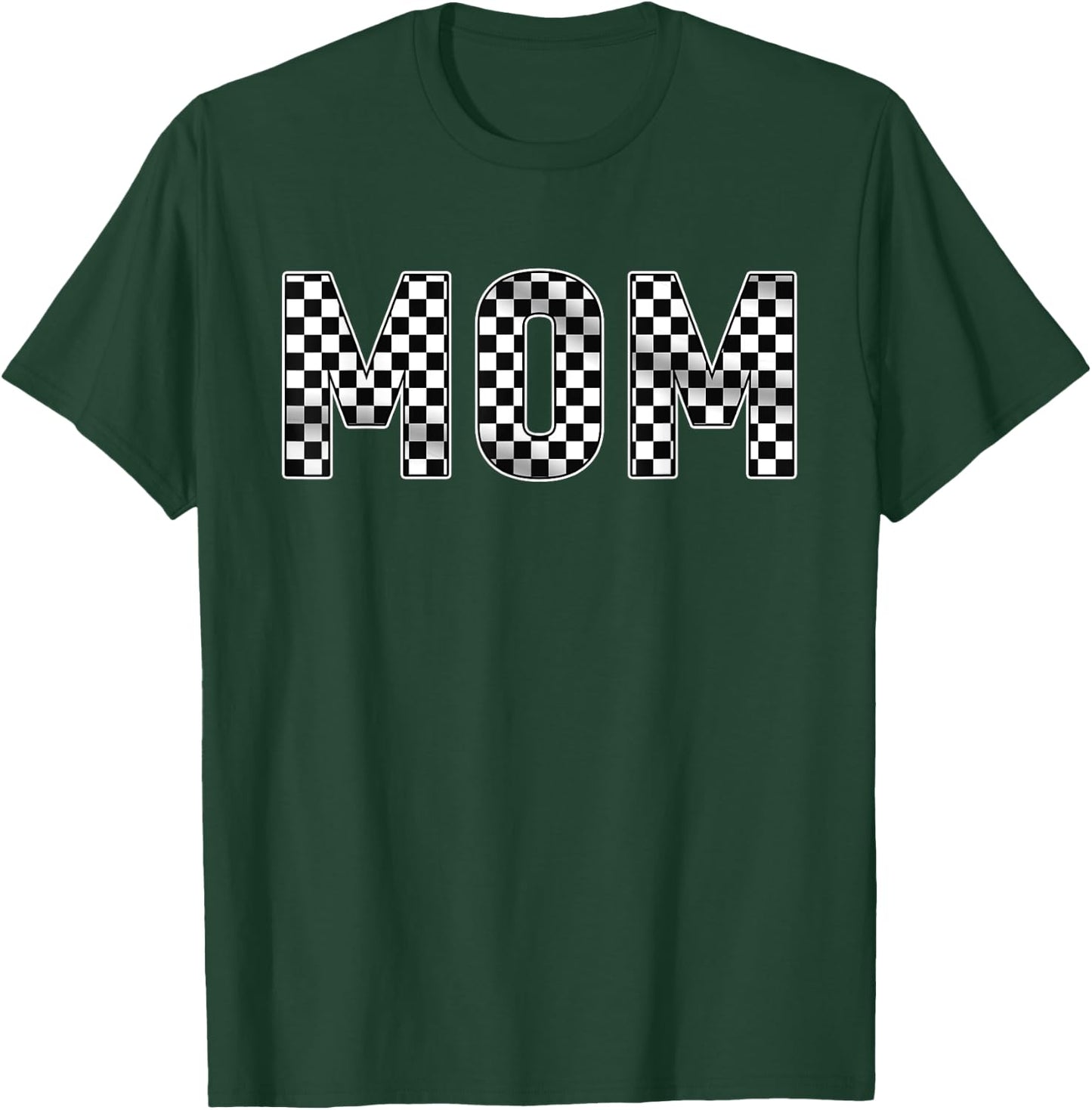 Pit Crew Mom Racing Car Family Matching Birthday Party T-Shirt - T-Shirt | Forest