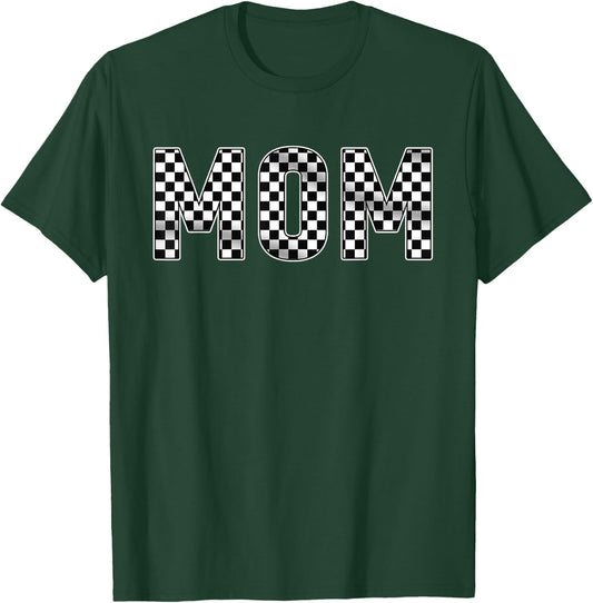 Pit Crew Mom Racing Car Family Matching Birthday Party T-Shirt - T-Shirt | Forest