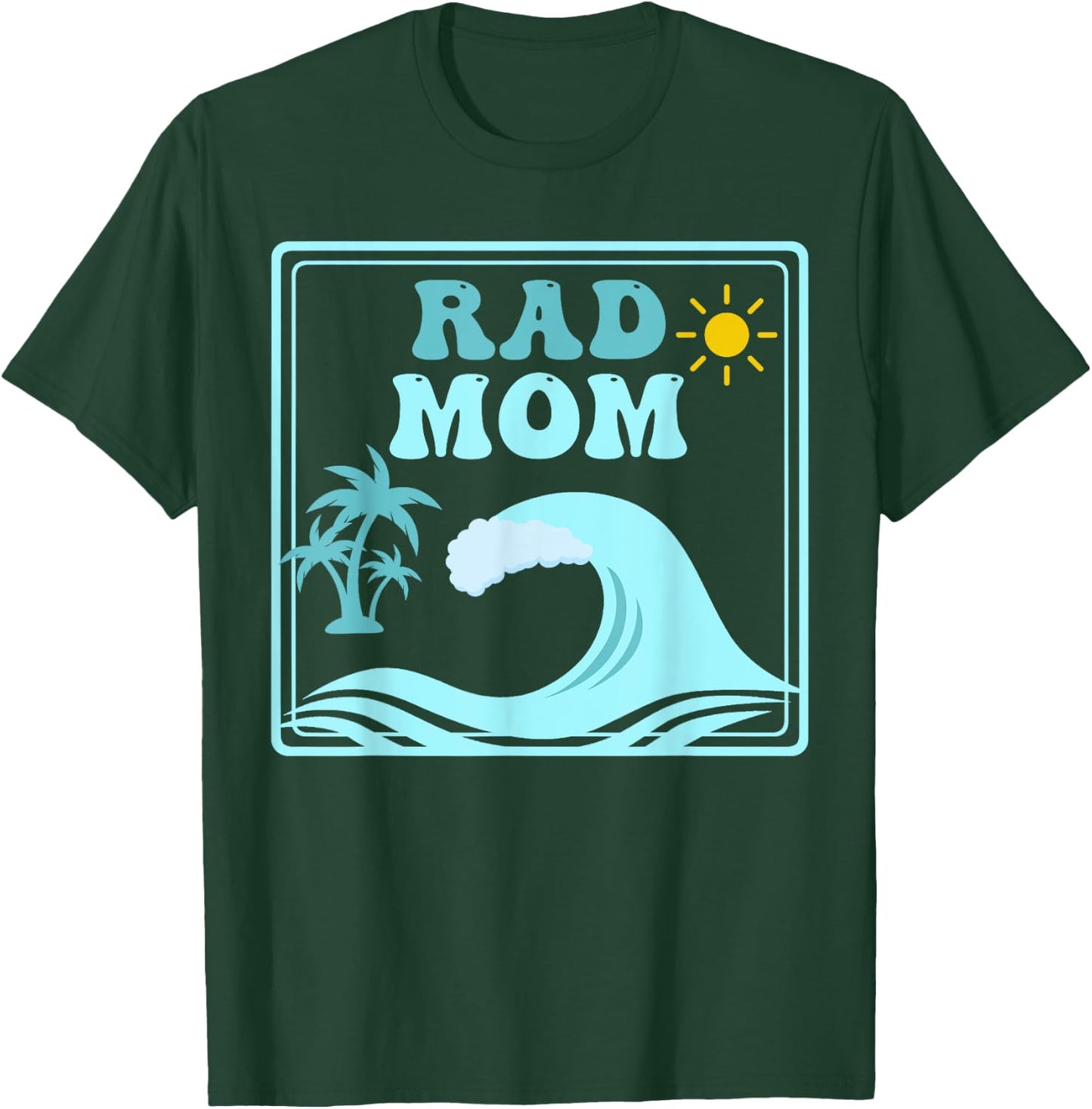 Rad Mom The Big One 1st Birthday Surf Family Matching T-Shirt - T-Shirt | Forest