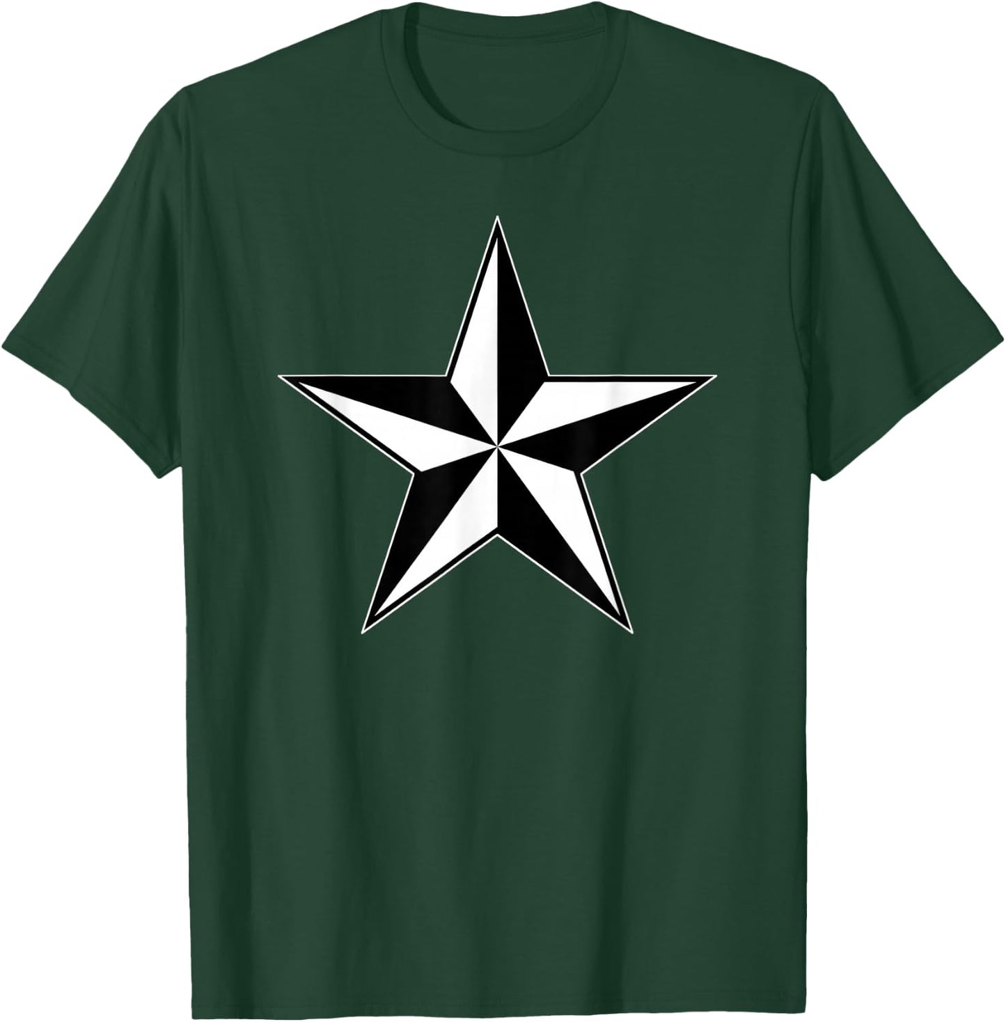 Nautical Star North Navigation Symbol T-Shirt - T-Shirt | Forest