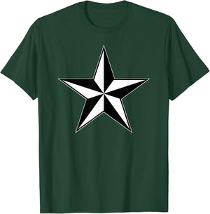 Nautical Star North Navigation Symbol T-Shirt - T-Shirt | Forest