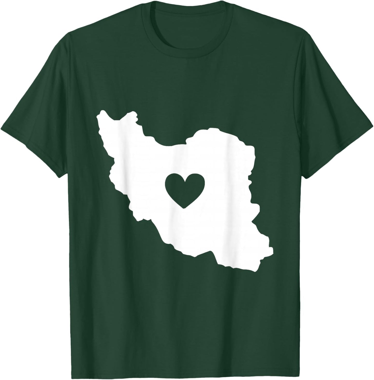 Iran Map Symbol Heart | Iranian Persian Love | Gift T-Shirt - T-Shirt | Forest