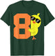 Kids 8th Birthday Chicken Themed Cute 8 Year Old Boys Chick T-Shirt - T-Shirt | Forest