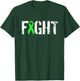 Fight Liver Cancer - Military Style Green Awareness Ribbon T-Shirt - T-Shirt | Forest