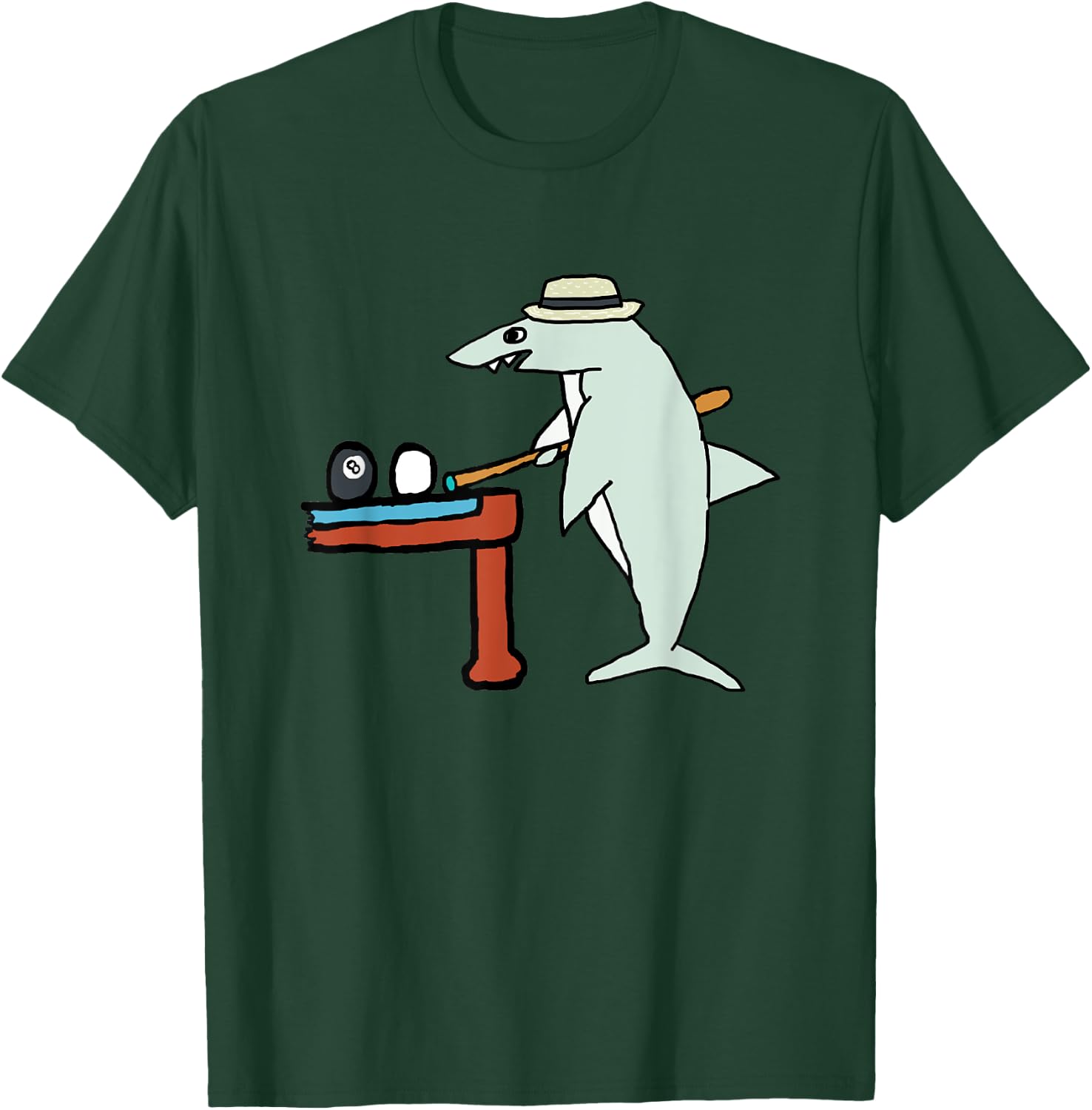 Pool Shark T-Shirt - T-Shirt | Forest