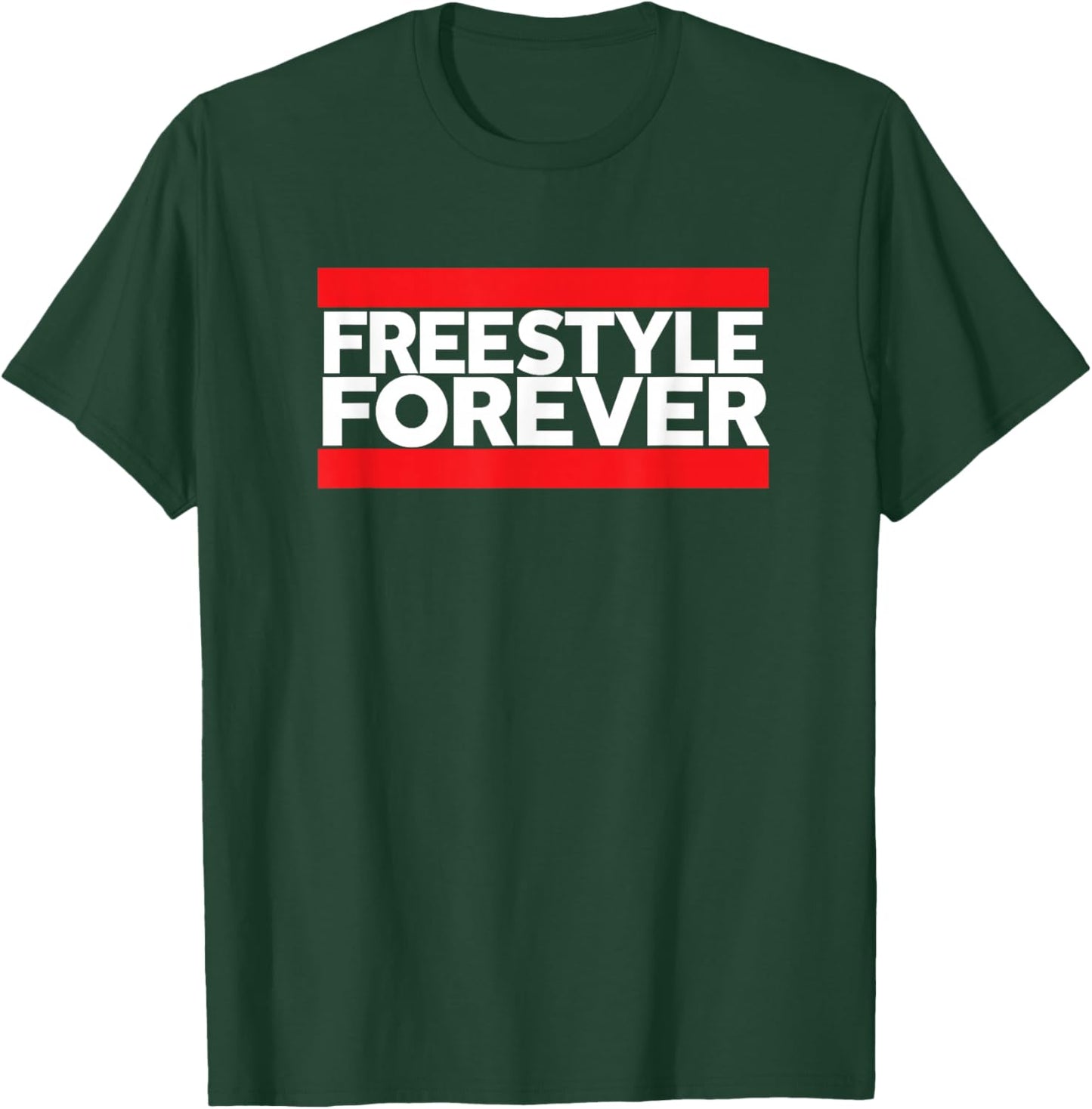 Freestyle Forever Music Fan 80s Retro Rap Style Graphic T-Shirt - T-Shirt | Forest