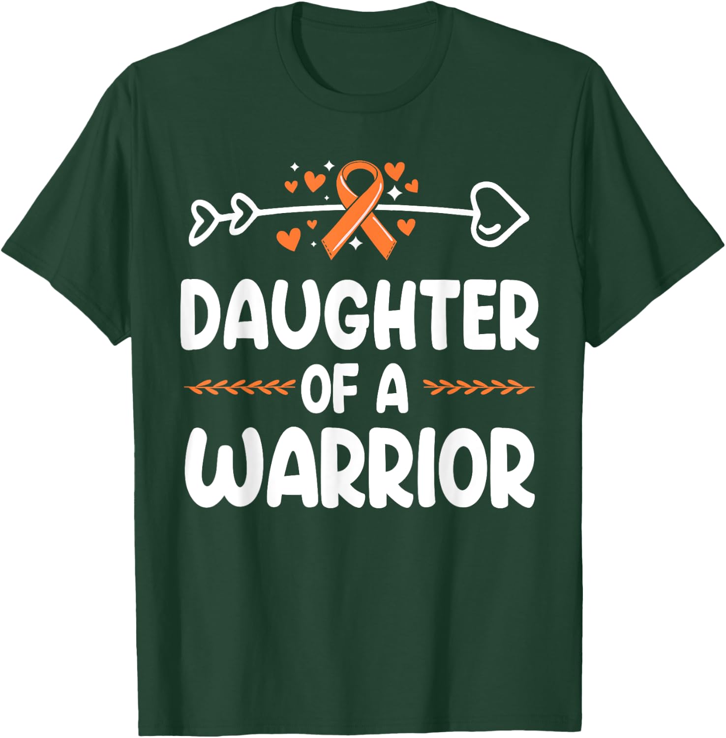 Daughter of a Warrior Shirts Kidney Cancer Awareness T-Shirt - T-Shirt | Forest
